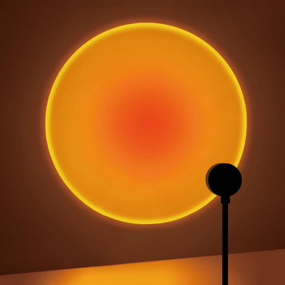 Sunset Projection Lamp – Rotating USB LED Ambient Light For Bedroom & Home Decor