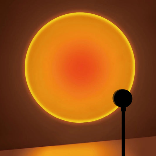 Sunset Projection Lamp – Rotating USB LED Ambient Light For Bedroom & Home Decor